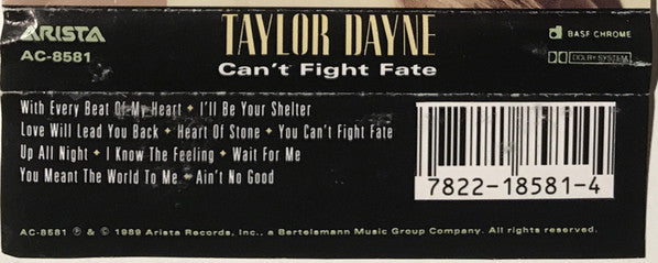 Taylor Dayne : Can't Fight Fate (Cass, Album, Dol)