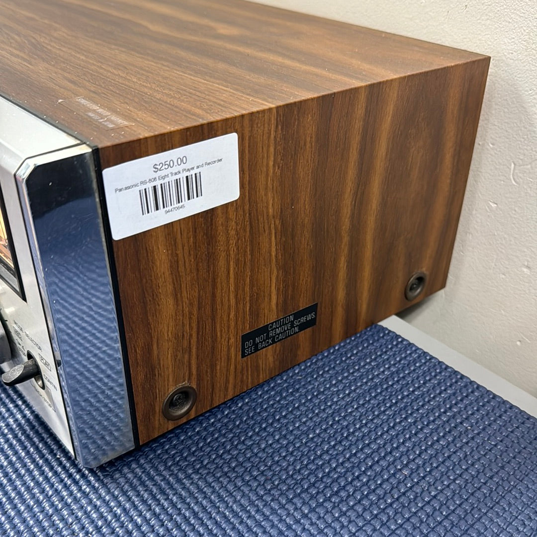 Panasonic RS-808 Eight Track Player and Recorder – The Turntable Store