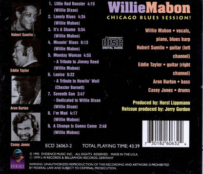 Willie Mabon : Chicago Blues Session! (CD, Album, RE)