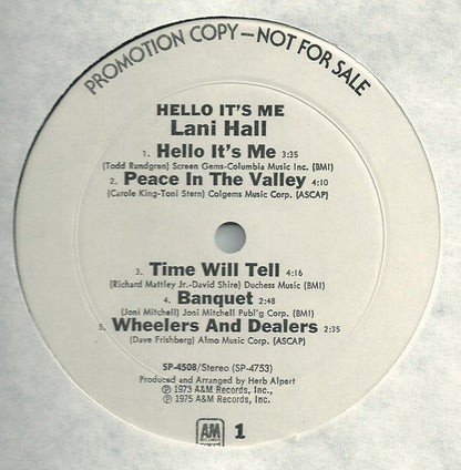 Lani Hall : Hello It's Me (LP, Album, Promo)