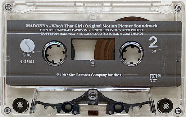 Madonna : Who's That Girl (Original Motion Picture Soundtrack) (Cass, Album, SR,)