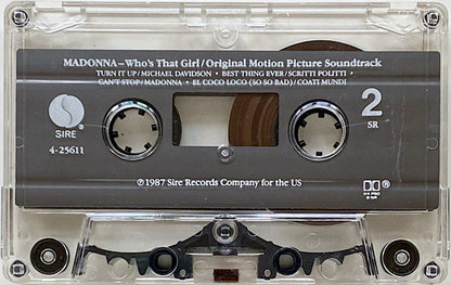 Madonna : Who's That Girl (Original Motion Picture Soundtrack) (Cass, Album, SR,)