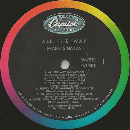 Frank Sinatra : All The Way (LP, Comp, Mono, RE)