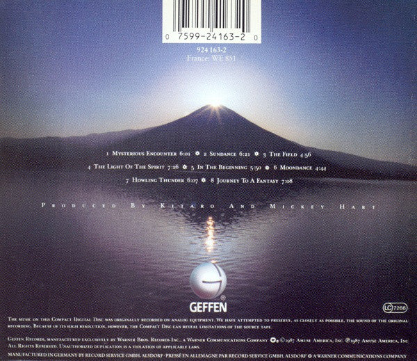 Kitaro : The Light Of The Spirit (CD, Album)