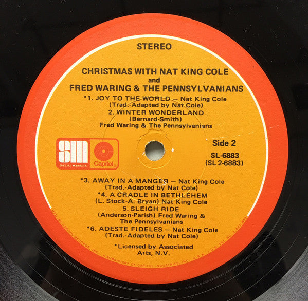 Nat King Cole, Fred Waring & The Pennsylvanians : Christmas With Nat King Cole And Fred Waring & The Pennsylvanians (LP, Comp, Ltd, Los)