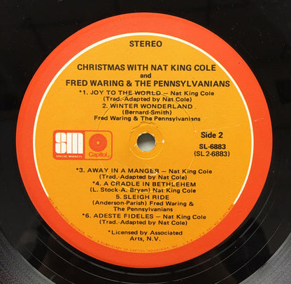 Nat King Cole, Fred Waring & The Pennsylvanians : Christmas With Nat King Cole And Fred Waring & The Pennsylvanians (LP, Comp, Ltd, Los)