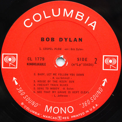 Bob Dylan : Bob Dylan (LP, Album, Mono, RE, Pit)