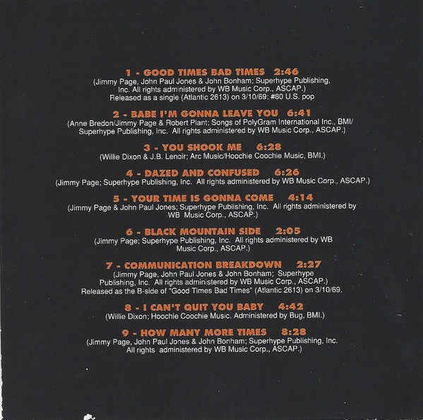 Led Zeppelin : Led Zeppelin (CD, Album, RE, RM, Spe)
