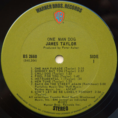James Taylor (2) : One Man Dog (LP, Album, Ter)