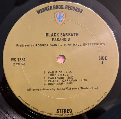 Black Sabbath : Paranoid (LP, Album, CSM)