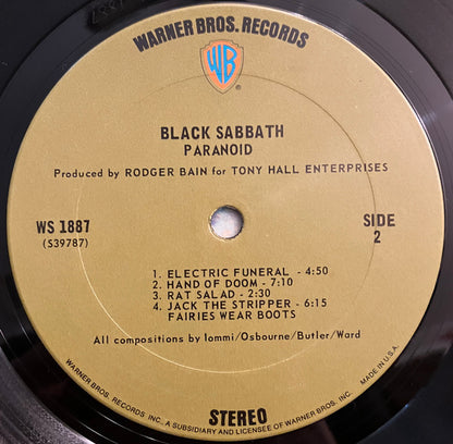 Black Sabbath : Paranoid (LP, Album, CSM)