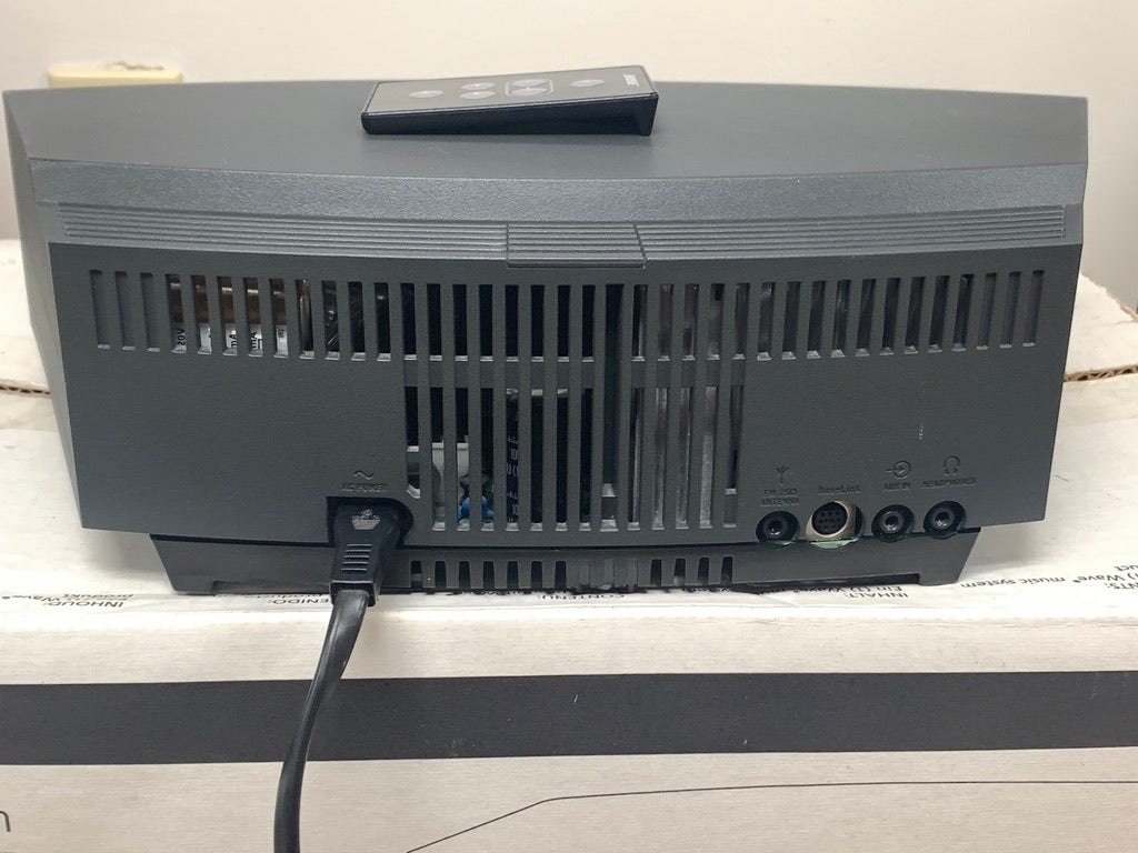 Bose Wave Radio II AM/FM Clock AWR1B2 w/ Remote, Box & Power Cord