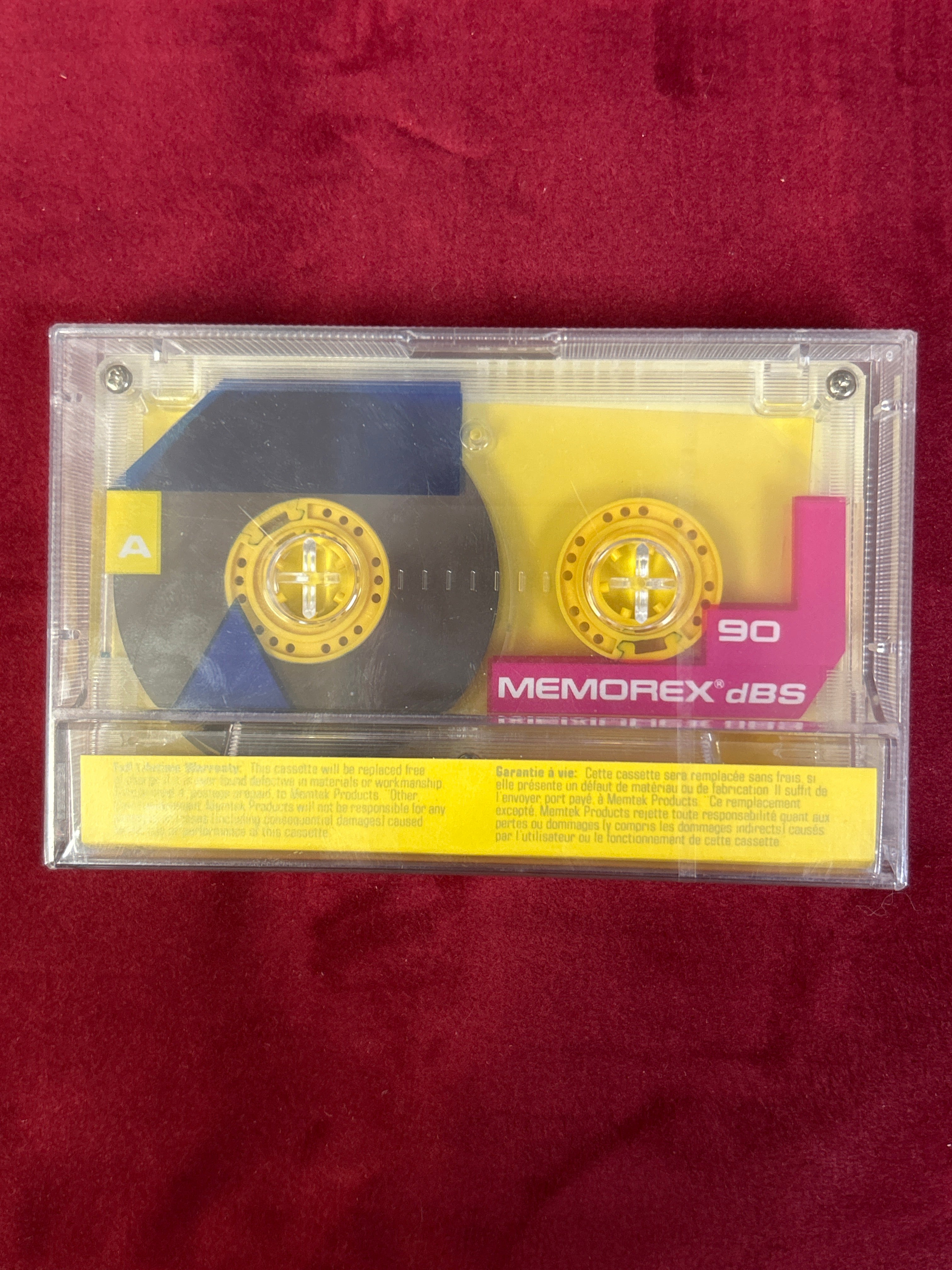 1989 Memorex dBS 90 mins Blank Cassette USED NEAR MINT