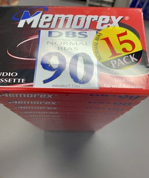 Memorex DBS 90 15 Pack *cassettes*