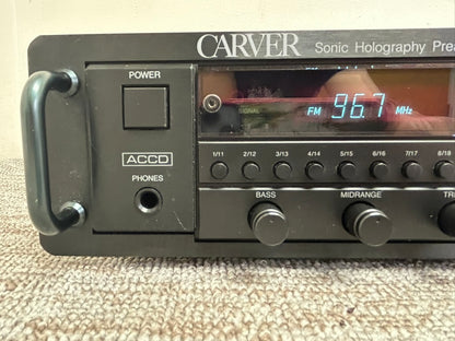 Carver CT-17 Preamplifier/Tuner * Fully Serviced * Tuner does work but can't lock stations * AS IS