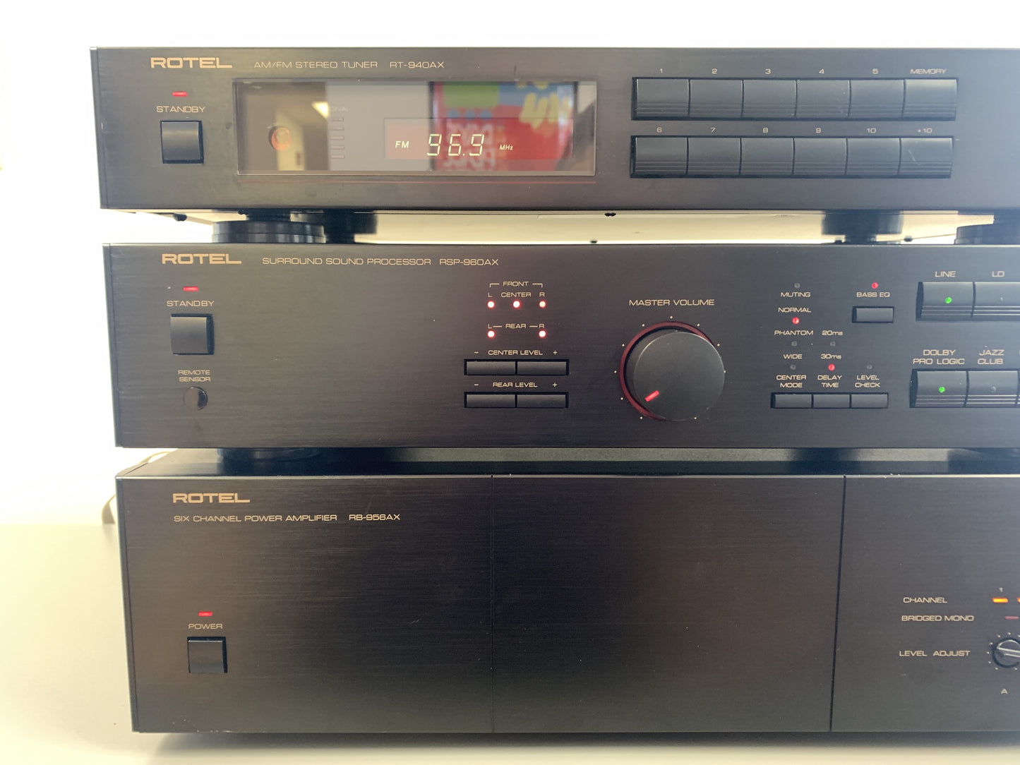Rotel RB-956AX 6 Channel Power Amp *RSP-960AX Preamplifier *RT-940AX Tuner