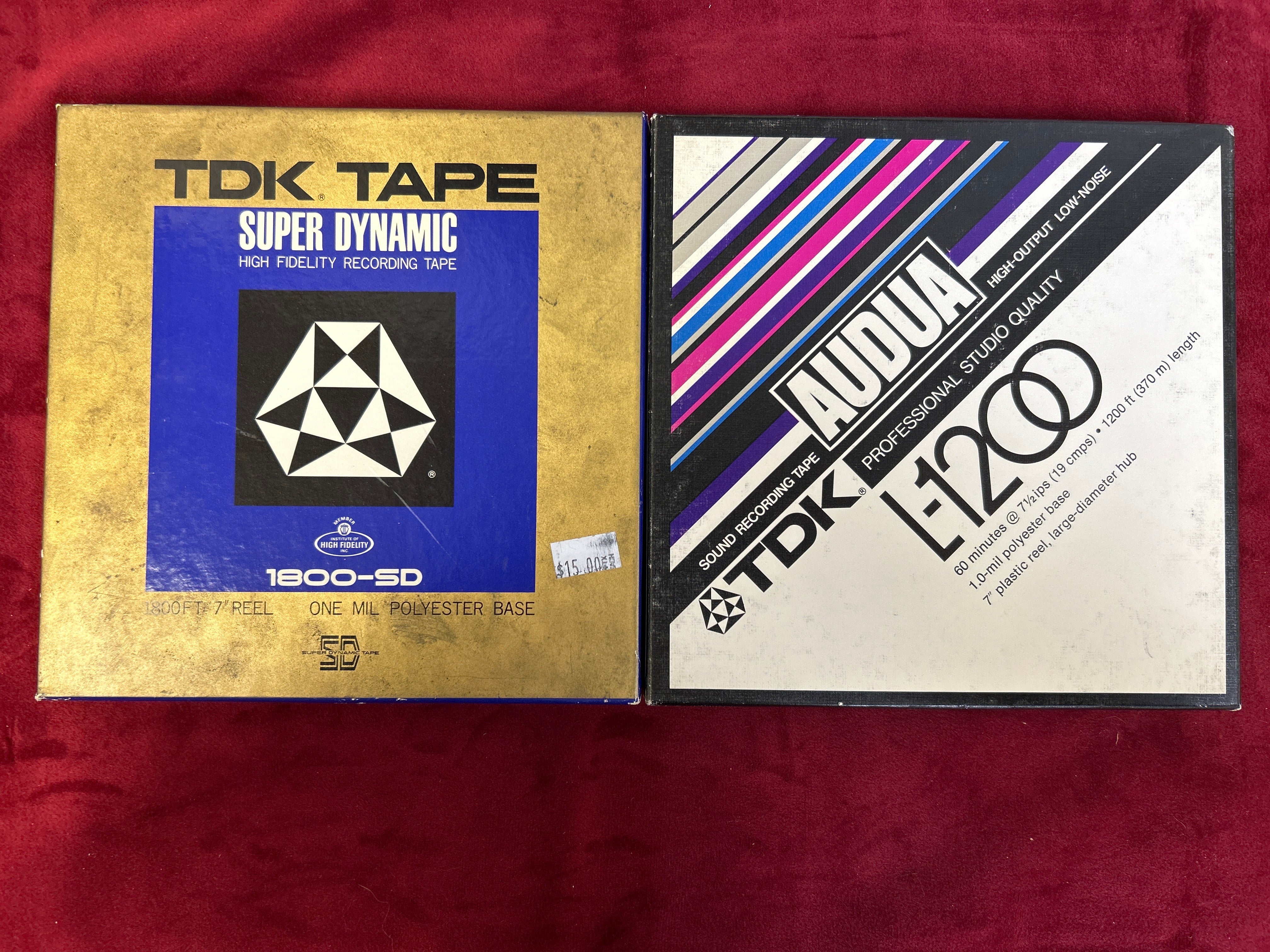 TDK Brand 7 inch Plastic Reel Recording Tape * Used