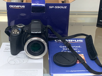 Olympus SP-59OUZ Digital Camera Bundle w/Accessories & Original Box