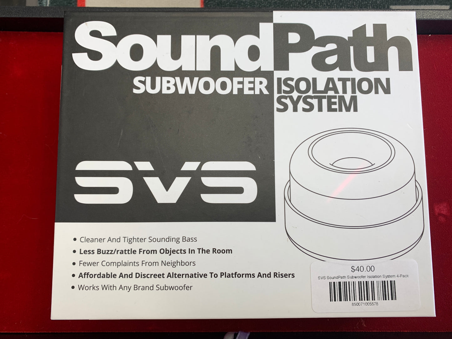 SVS SoundPath Subwoofer Isolation System 4-Pack