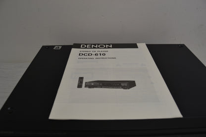 Denon DCD-610 Single CD Player * Fully Serviced * New Belts