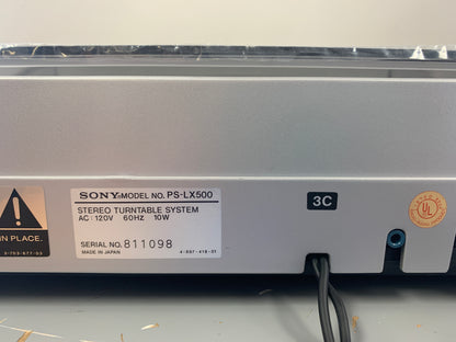 Sony PS-LX500 Fully Automatic Turntable