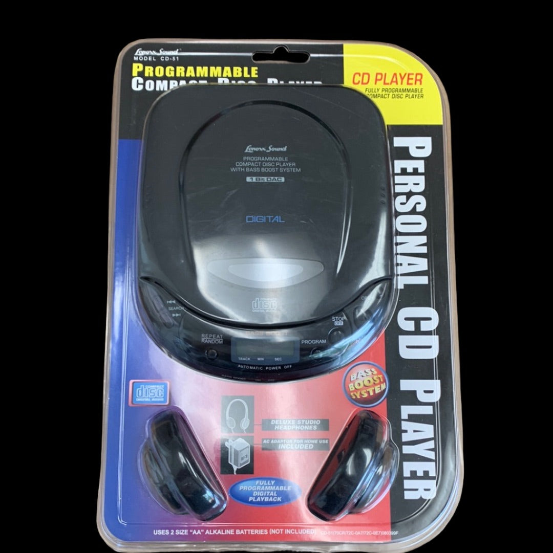 Lenoxx Sound CD-51 Portable CD Player *New Old Stock *Headphones – The ...