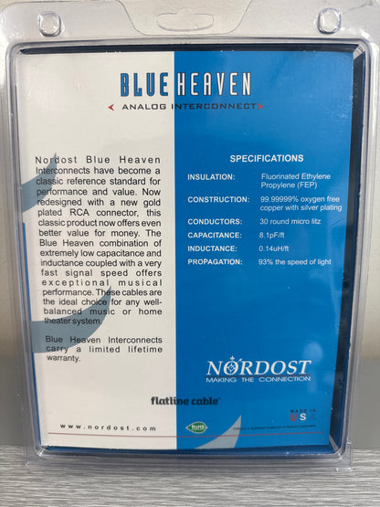 Nordost Blue Heaven RCA Flatline Interconnect - 1M Pair
