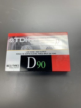 1988-89 TDK D IEC I Blank Cassette 90 mins – The Turntable Store