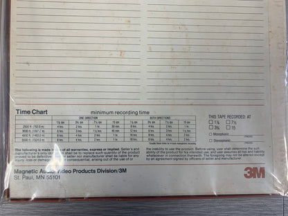 Scotch Audio Recording Tape Plastic Reel 3M w/box USED