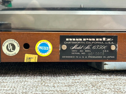 Marantz 6350Q Quartz Lock Direct Drive Turntable * MINT * Manual * Box * Fully Serviced *