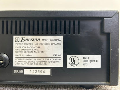 Emerson CD-150A Single CD Player *  1st Generation * Fully Serviced * New Belts