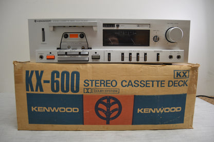Kenwood KX-600 Single Cassette Deck * Fully Serviced * New Belts * Box * Manual