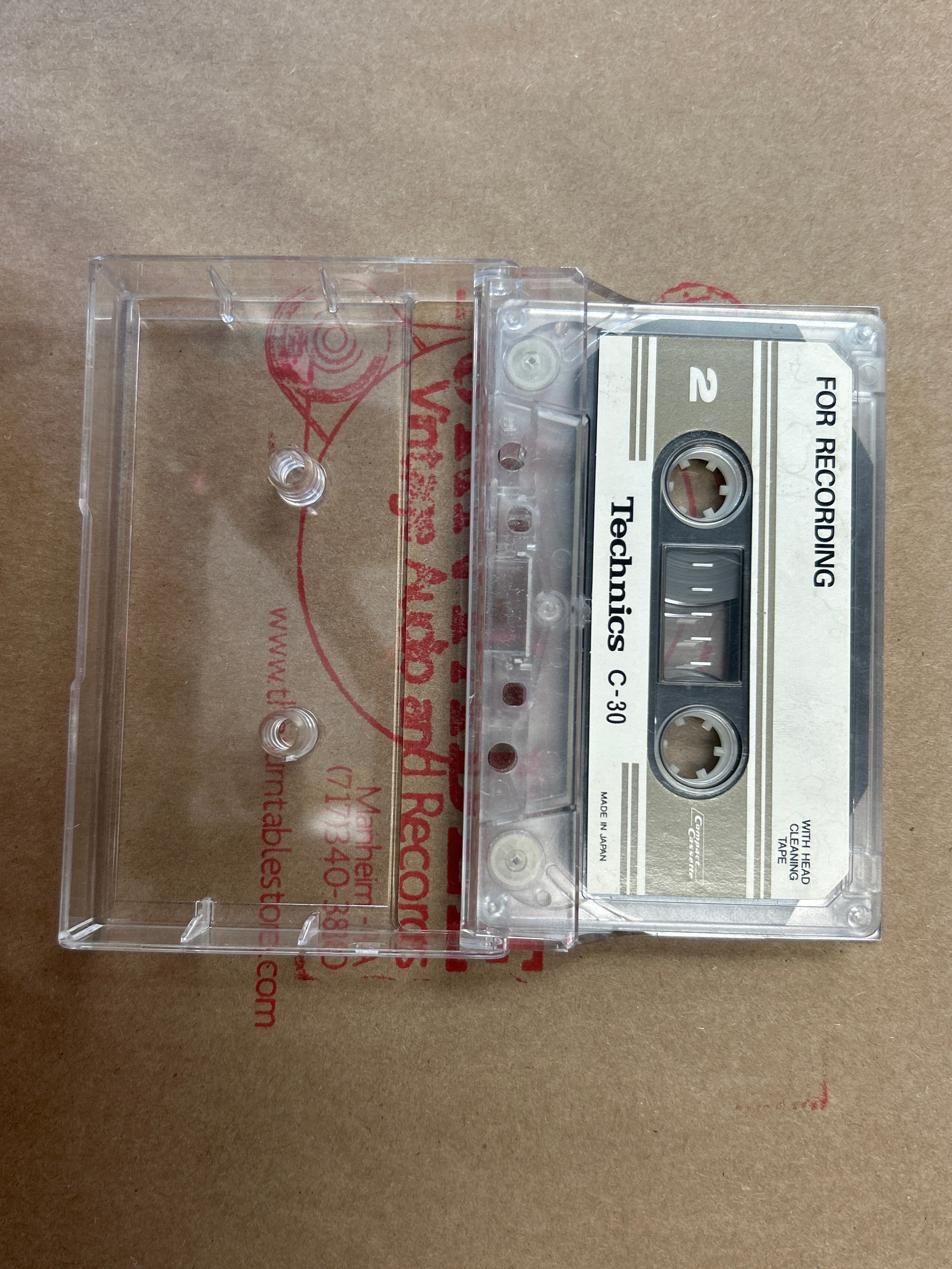 Technics C-30 Demonstration Cassette w/ Head Cleaning Tape