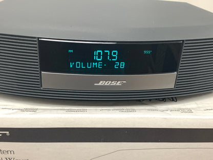 Bose Wave Radio II AM/FM Clock AWR1B2 w/ Remote, Box & Power Cord
