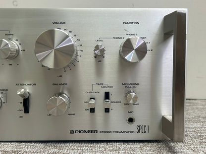 Pioneer SPEC 1 Stereo Preamplifier & SPEC 4 Power Amplifier * Fully Serviced to Factory Specs * Local Pickup ONLY