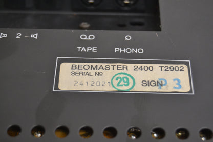 Beomaster 2400 T2902 Stereo Receiver * 30W RMS  * Fully Serviced