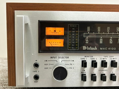 McIntosh MAC-4100 Stereo Receiver * 75W RMS * Fully Serviced * NEW Custom Wood Case by Heiukko