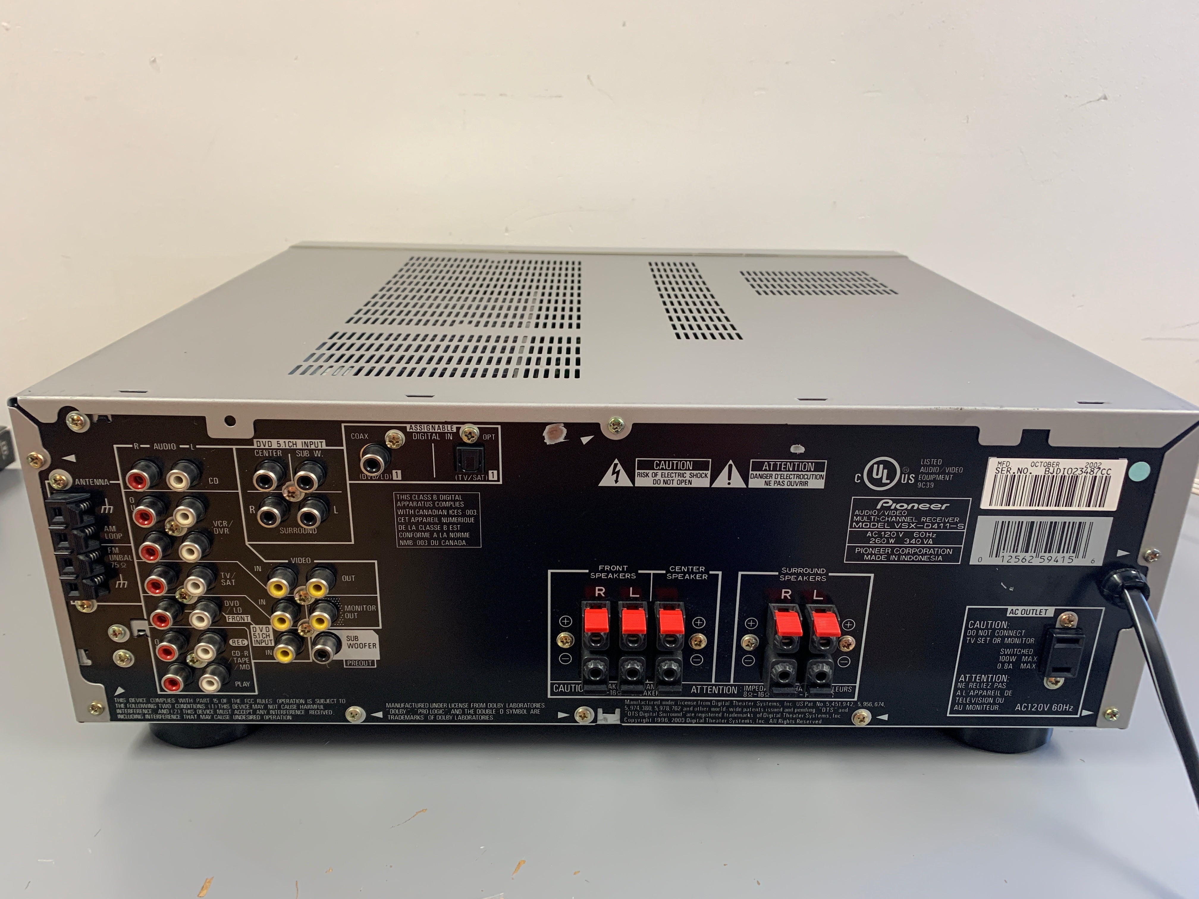 Pioneer VSX-D411 Receiver – The Turntable Store