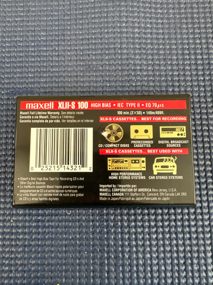 1998-99 Maxell XLII-S Blank Cassette 100 mins