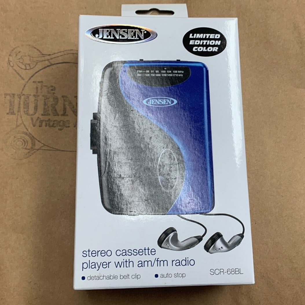 Jensen SCR-68BL Portable Cassette Player & Radio