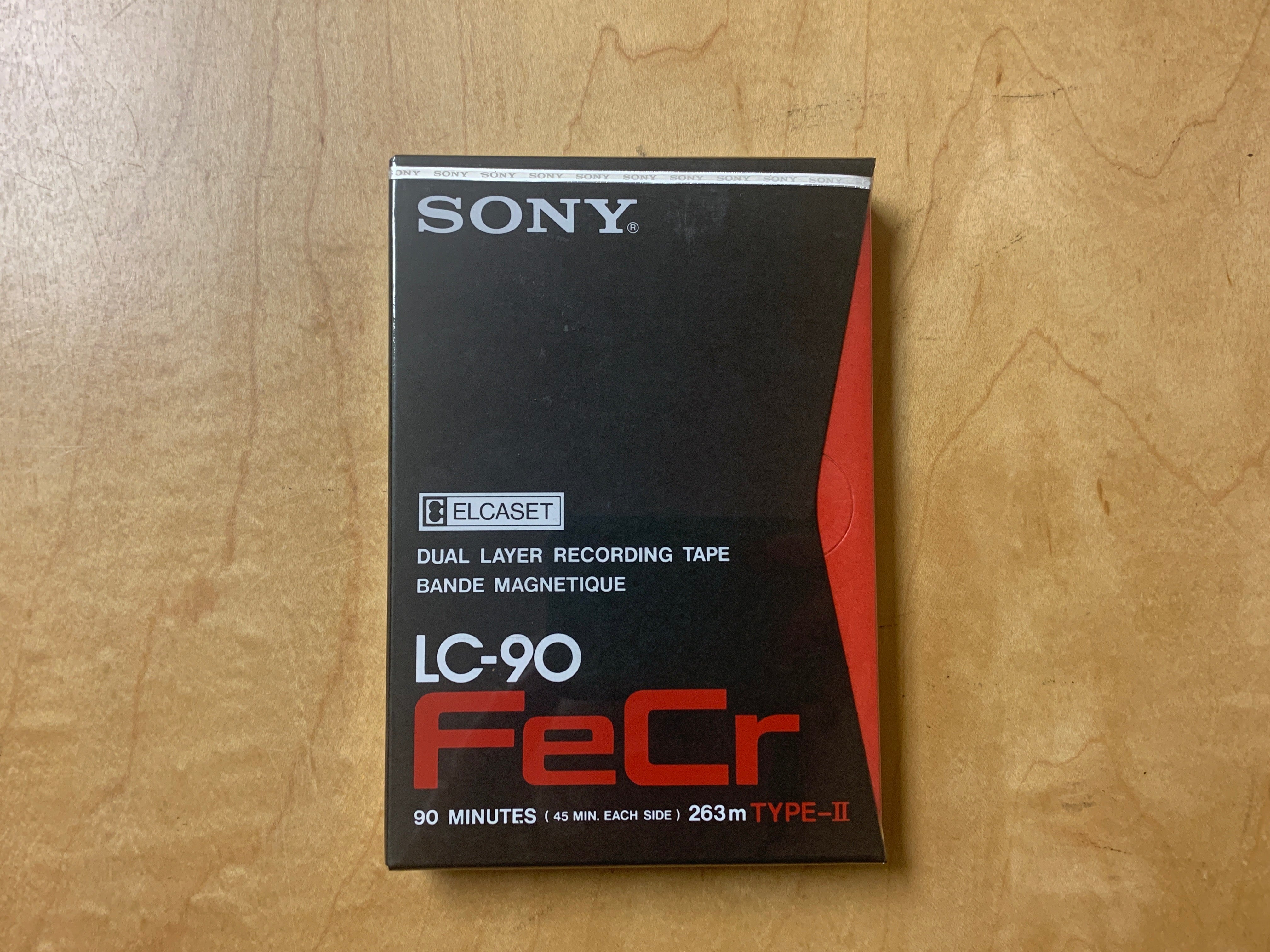 Sony LC-90 FeCr Elcaset Blank Audio Tape SEALED NOS - PACK OF 6