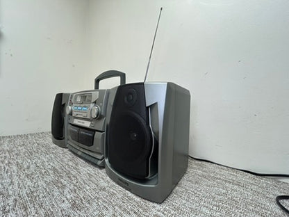 Philips AZ2765 Portable Boombox * CD-Radio-Double Cassette * Fully Serviced * New Belts