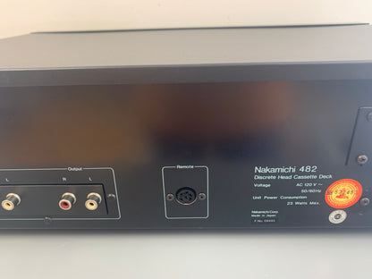 Nakamichi 482 Discrete Head Cassette Deck * Fully Serviced