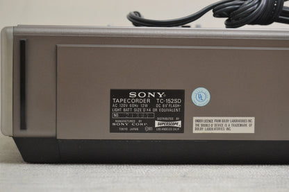 SONY TC- 152SD (TC-2850SD) Cassette Deck - RARE * Box * Leather Case * Manual * Fully Serviced