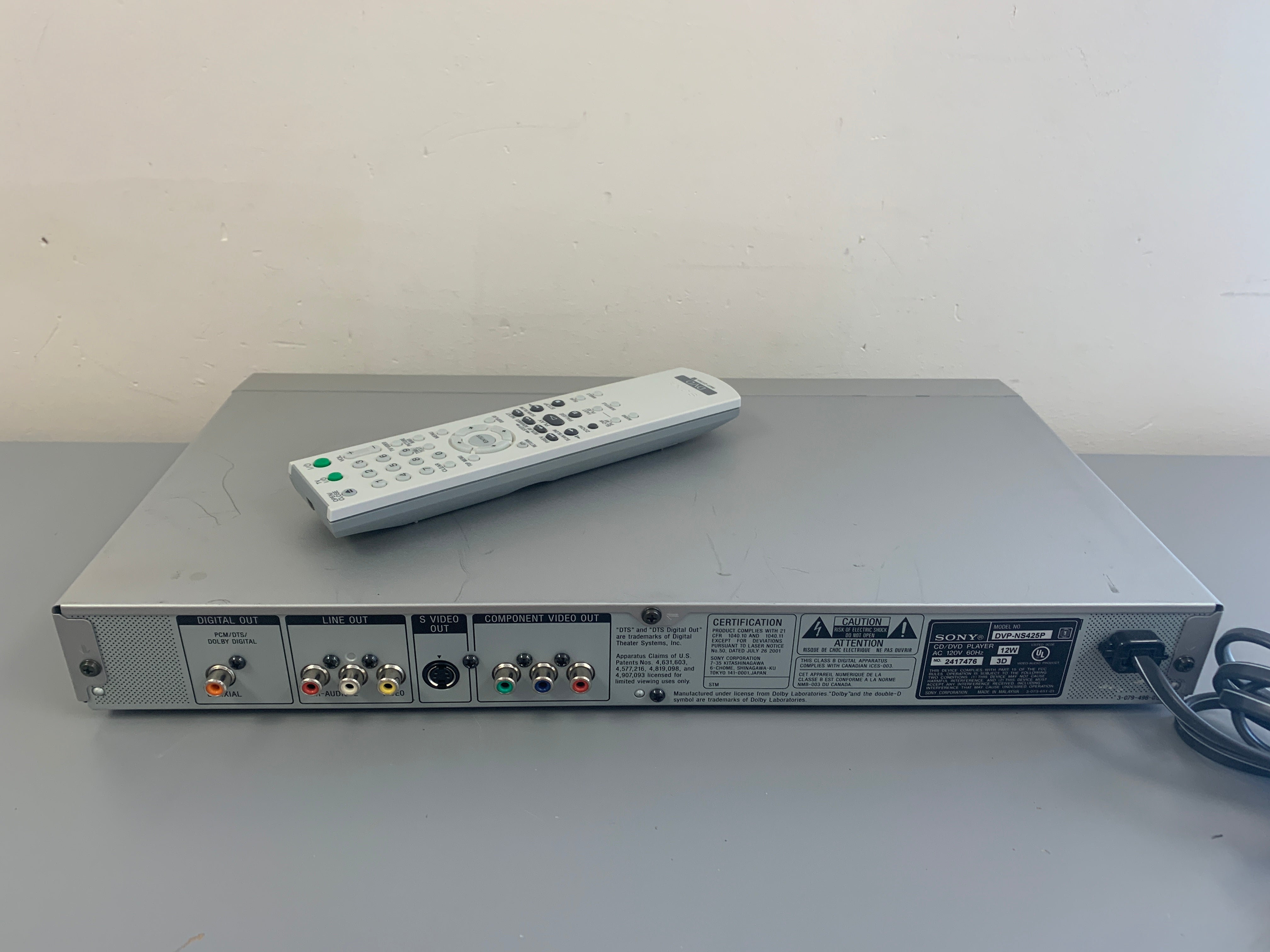 Sony DVP-NS425P CD/DVD Player * Remote – The Turntable Store