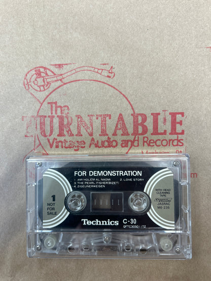 Technics C-30 Demonstration Cassette w/ Head Cleaning Tape