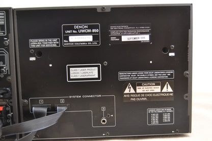 Denon D-1250 Mini Shelf Stereo System * 50W RMS * Remote * Manual