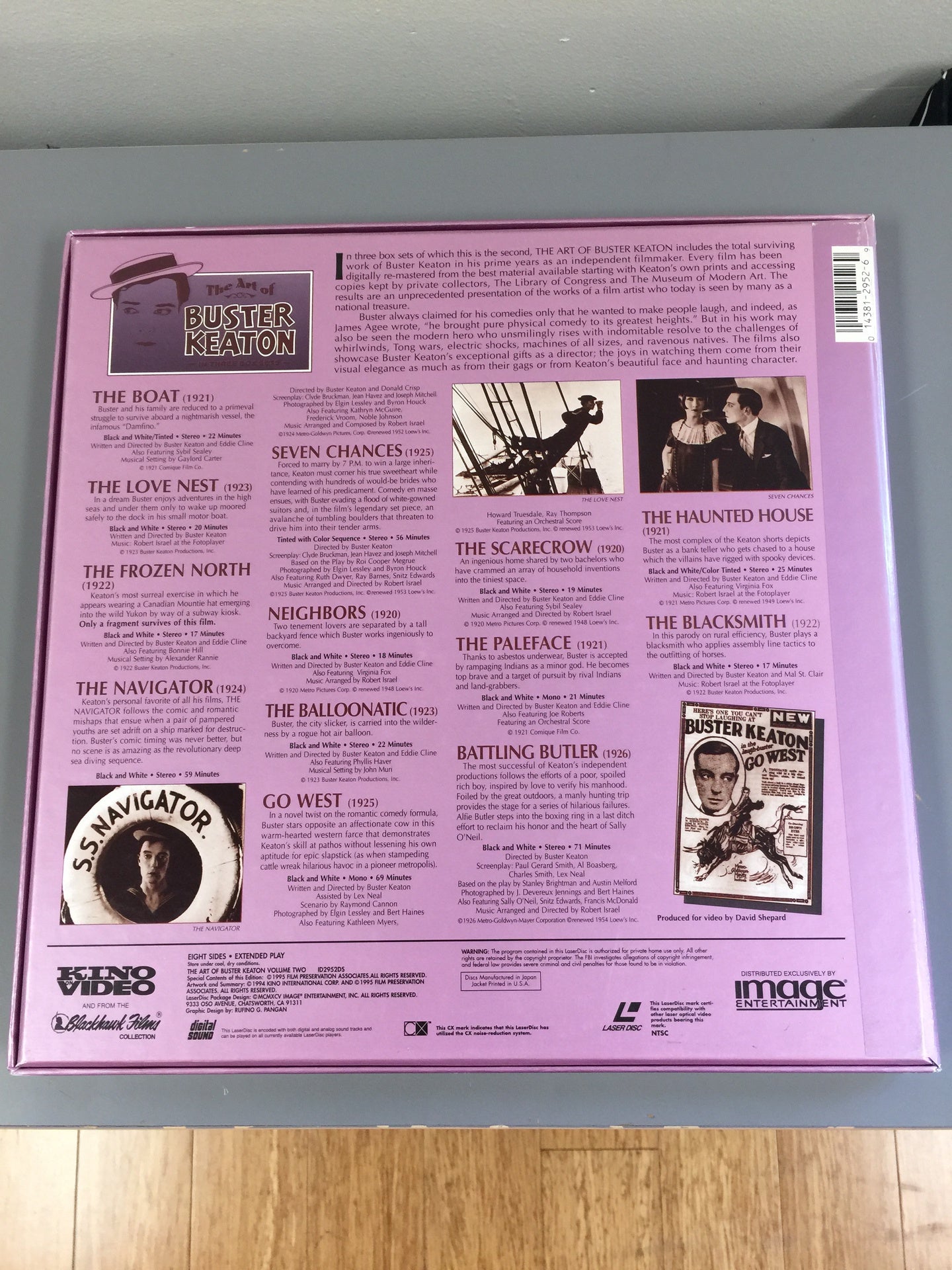 The Art of Buster Keaton Vol 2 Laserdisc