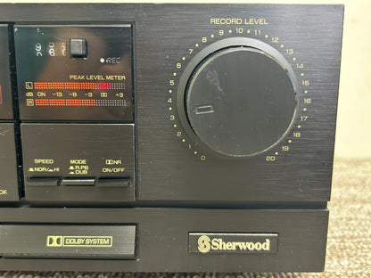 Sherwood DD-1030 Double Cassette Deck * Fully Serviced * new Belts
