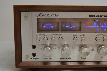 Marantz 2265B Stereo Receiver * 65W * Power Recapped * Fully Serviced * LED Lights * New Heiukko Hardwood Case